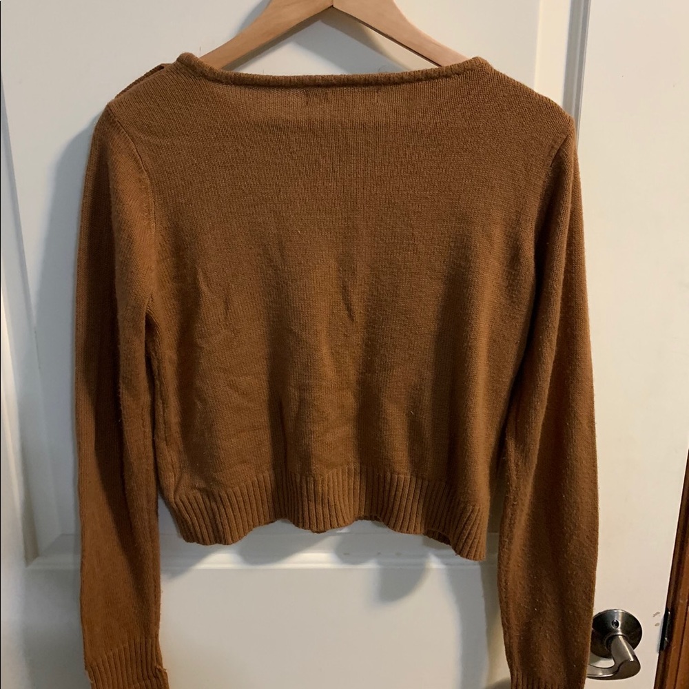 Copper Cropped Sweater - Picture 2 of 3